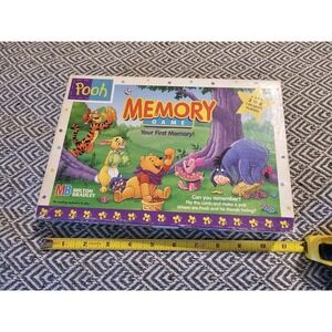 Vintage 1996 Winnie The Pooh Memory Game Honey Pot Cards Milton Bradley Disney